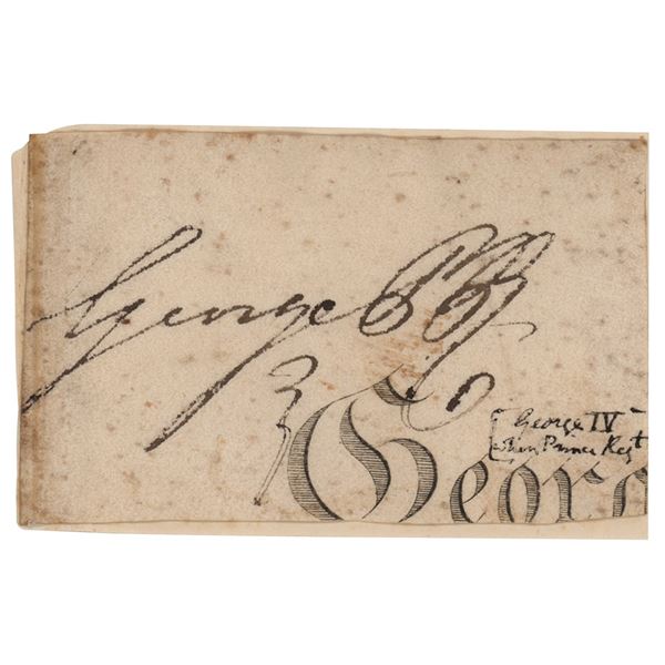 King George IV Signature