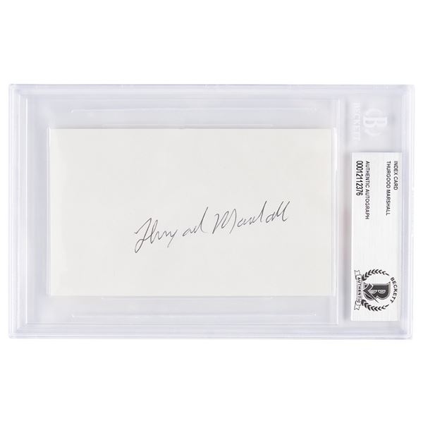 Thurgood Marshall Signature