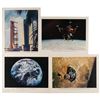 Image 1 : John Glenn (4) Signed Oversized NASA Photographs