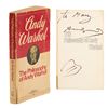 Image 1 : Andy Warhol Signed Book with Sketch