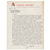 Image 1 : Ansel Adams Typed Letter Signed