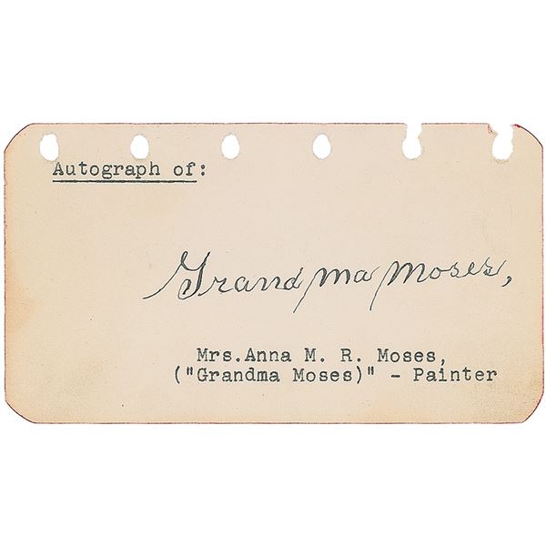 Grandma Moses Signature