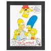 Image 2 : Matt Groening Signed Poster with Bart and Lisa Simpson Sketches