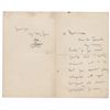 Image 1 : Bram Stoker and Henry Irving Letter Signed
