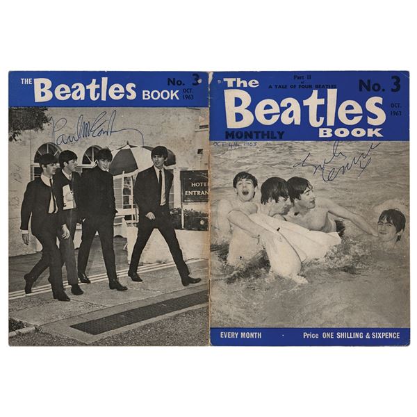 Beatles: John Lennon and Paul McCartney Signed 'Beatles Book' from October 1963