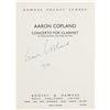 Image 2 : Aaron Copland Signed Sheet Music Booklet