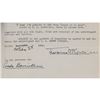 Image 2 : Jerome Kern Document Signed