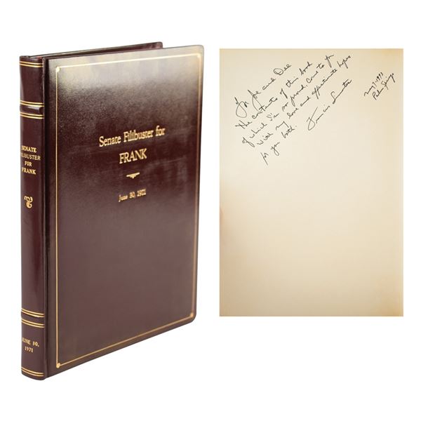 Frank Sinatra Signed Book