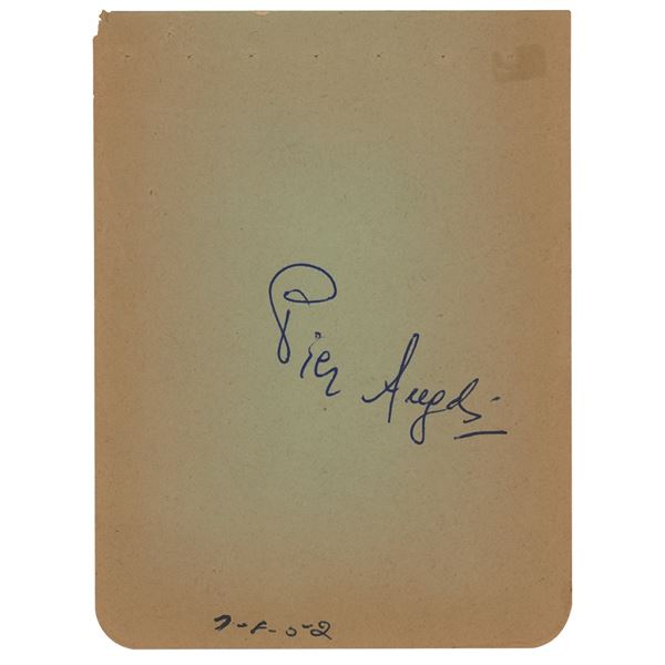 Pier Angeli Signature