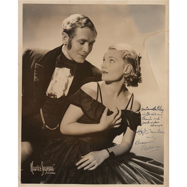 Helen Chandler and Bramwell Fletcher Signed Photograph