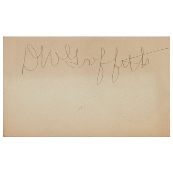 D. W. Griffith Signature