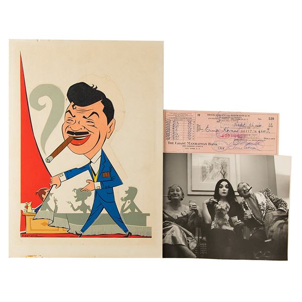 Ernie Kovacs Signed Check and Ephemera