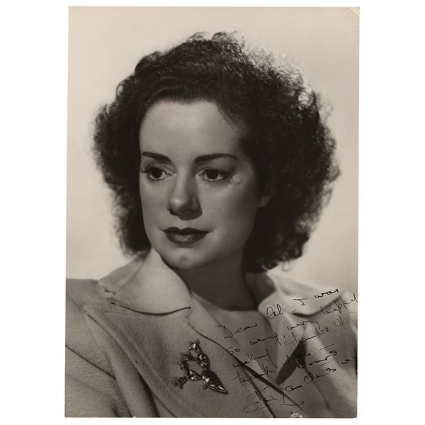 Elsa Lanchester Signed Oversized Photograph
