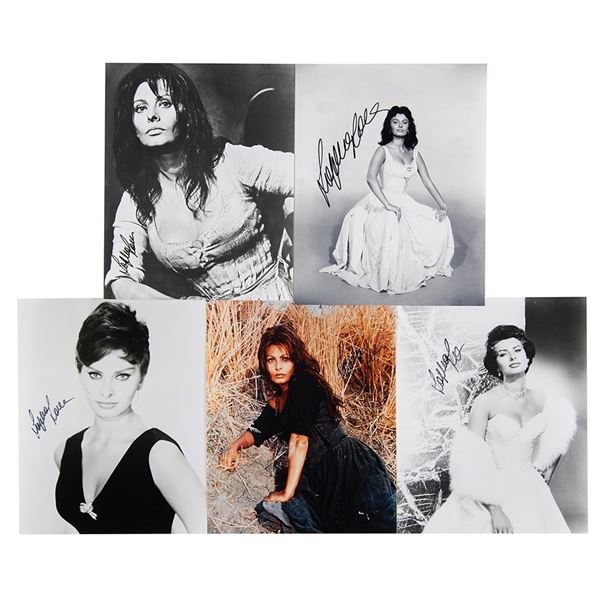 Sophia Loren (5) Signed Photographs