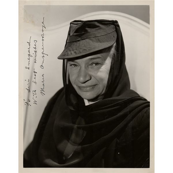 Maria Ouspenskaya Signed Photograph