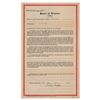 Image 1 : Billy Wilder Document Signed
