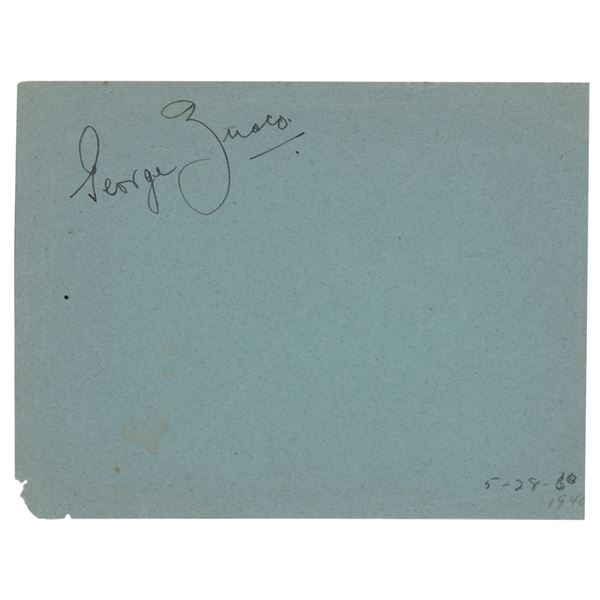 George Zucco Signature