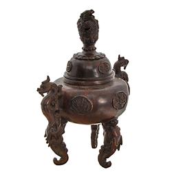 Tibet Bronze Lotus Censer  (ANT-823)