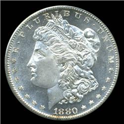 1880S Morgan Dollar Graded GEM Uncirculated VERY RARE Variety Also PROOFLIKE (COI-4080)