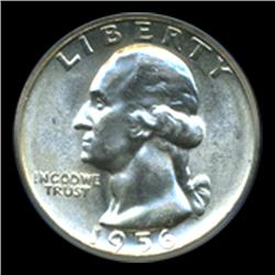 1956 Washington Quarter Graded GEM Uncirculated  (COI-4082)