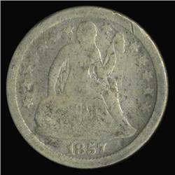 1857 Seated Liberty Dime Circulated (COI-4137)