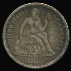 1885 Seated Liberty Dime Circulated (COI-4138)