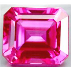 11.29ct Phenomenal Emerald Cut Rich Pink Topaz  (GEM-4779)