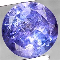 0.65ct VERY RARE Round Cut Top AAA Blue Natural Tanzanite CLEAN RETAIL $650 (GEM-7134)