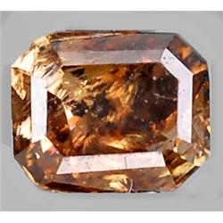 .18ct RARE Octagon Cut Unheated Fancy Diamond RETAIL $800 (GEM-8244)