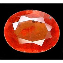 1.35ct RARE  Oval Cut Orange Red Padparascha Sapphire VS (GEM-8287)