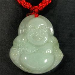 24.20ct RARE  Natural Jade Lucky Buddha Pendant (GEM-8924)
