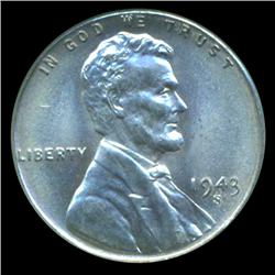 1943S Lincoln Cent Steel GEM Graded MS67 (COI-4206)