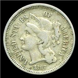 1867 3 Cent Nickel Hi Grade (COI-4339)