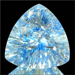 5.06ct Berry Blue Natural Crack Topaz Concave (GEM-8625)