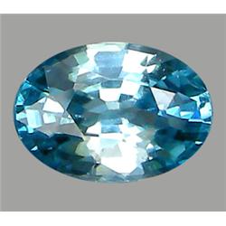 1.44ct Top AAA Oval Cut Blue Green Zircon VS (GEM-8710)