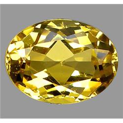 0.82ct Top AAA Oval Yellow Beryl Tanzania  VVS (GEM-8794)