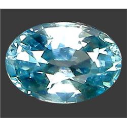 1.33ct Top AAA Oval Cut Blue Green Zircon  VVS (GEM-8800)