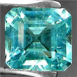 1.11ct Octagon Cut Blue Green Natural Apatite  VVS (GEM-8813)