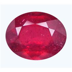 3.89ct  Blood Red Madagascar Ruby Oval (GEM-9036)