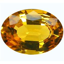 1.01ct  Clean Yellow Gold Natural Sapphire Oval VS (GEM-9038)