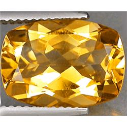 5.80ct  Genuine Cushion Yellow Citrine FLAWLESS (GEM-9085)