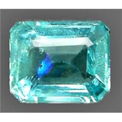 1.24ct Octagon Cut Blue Green Natural Apatite VS (GEM-9113)