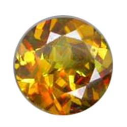 1.37ct Round 7.2Mm.Top Color Change Sphene Unheated VS (GEM-9210)