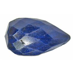 52ct Faceted Cut Rich Blue African Sapphire Gem Briolette (GEM-9234)