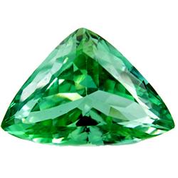 15.59ct Stunning 100%Natural Green Kunzite Trillion VVS (GEM-9243)