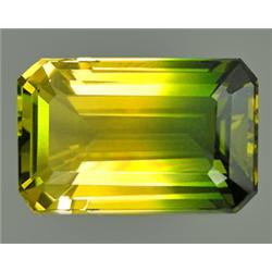 19.85ct  Extreme Octagon Bi Color Citrine  FLAWLESS (GEM-9294)