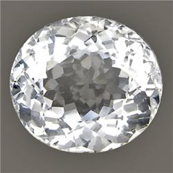 16.07ct Oval Top AAA White Silver Quartz  VVS (GEM-9301)