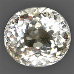 15.37ct Oval Top AAA White Silver Quartz  VVS (GEM-9308)