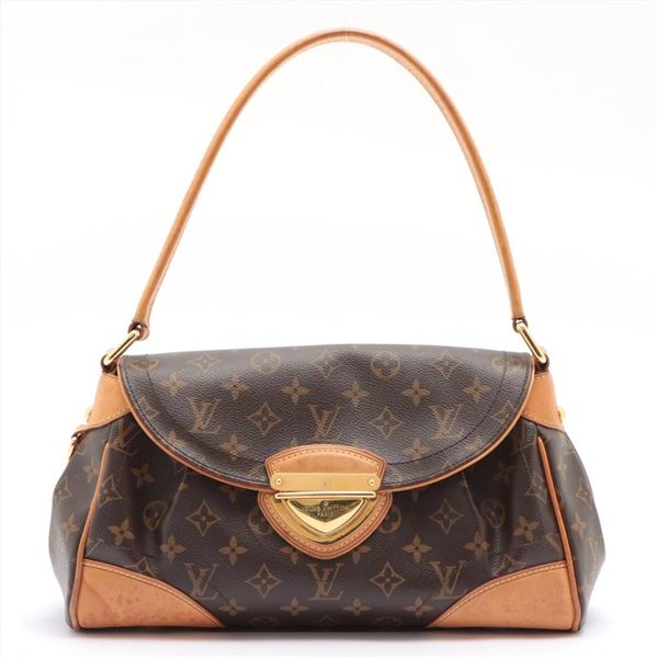 Louis Vuitton Brown Monogram Canvas Leather Beverly MM Shoulder Bag