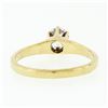 Image 7 : Antique Victorian 14k Gold 0.50 ctw Old Mine Cut Diamond Six-Prong Solitaire Rin